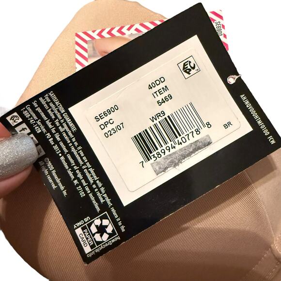 NWT maidenform small flaw as pictured beige size 40DD - Picture 6 of 12